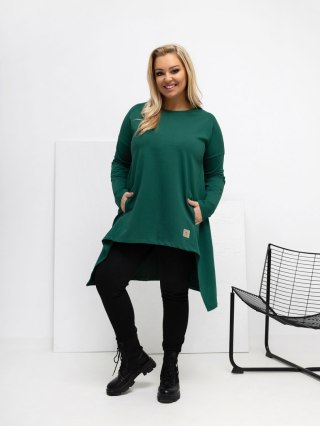 Tunika RV-TU-5042.09X ciemny zielony one size XL/2XL
