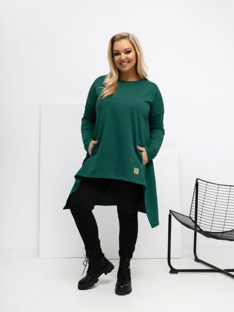 Tunika RV-TU-5042.09X ciemny zielony one size XL/2XL