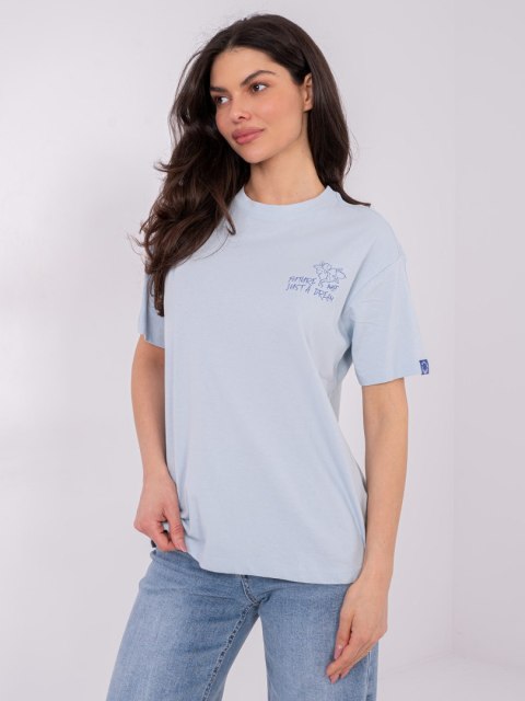 T-shirt D12022M02842A jasny niebieski L