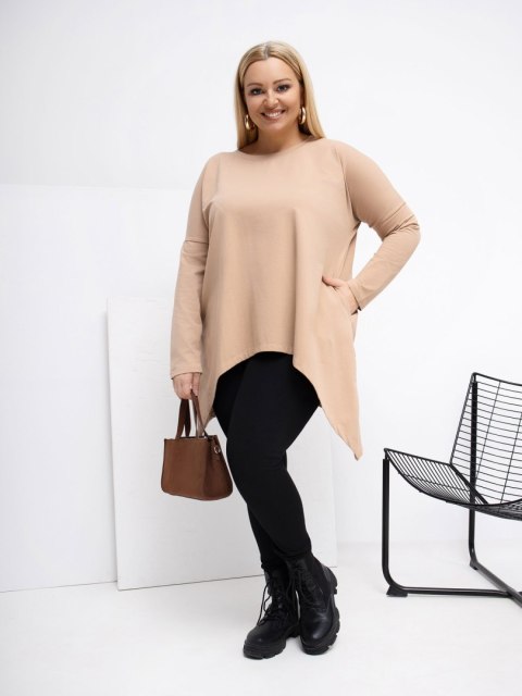 Bluzka RV-BZ-5031.06X ciemny bezowy one size XL/2XL