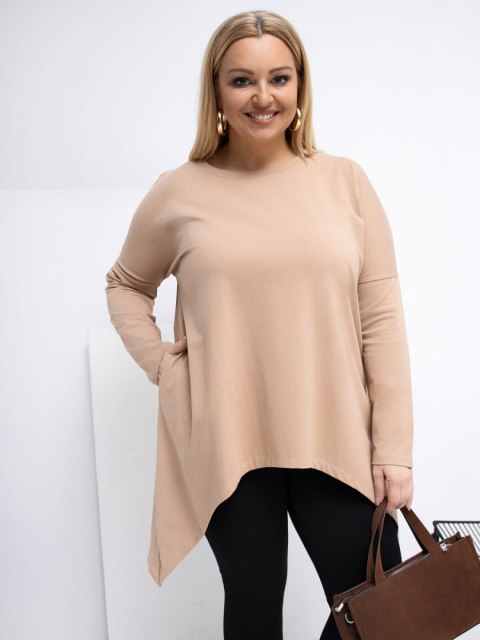 Bluzka RV-BZ-5031.06X ciemny bezowy one size XL/2XL