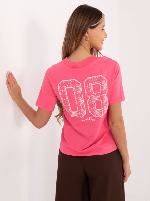 T-shirt D12022M02853A różowy L