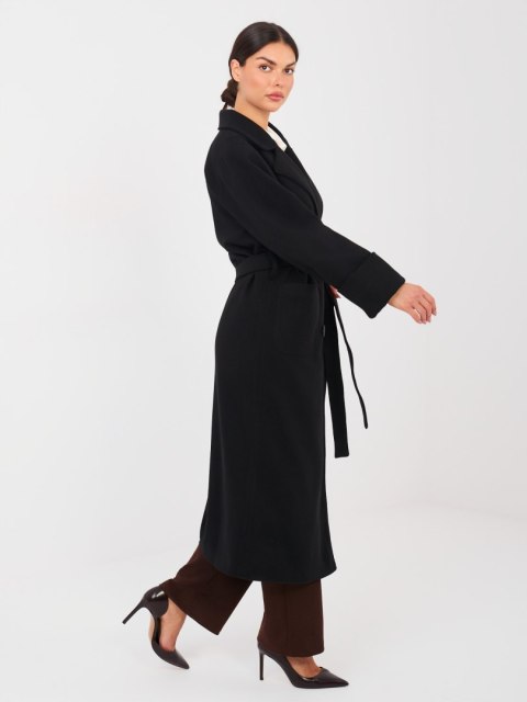 Płaszcz LK-PL-509786.99 czarny S/M