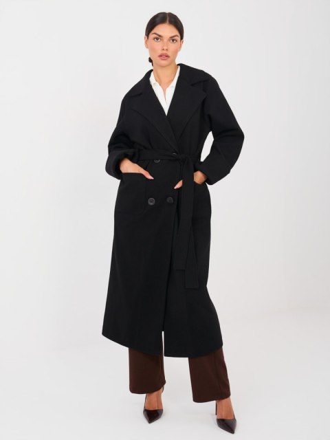 Płaszcz LK-PL-509786.99 czarny S/M