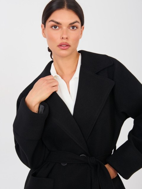 Płaszcz LK-PL-509786.99 czarny S/M