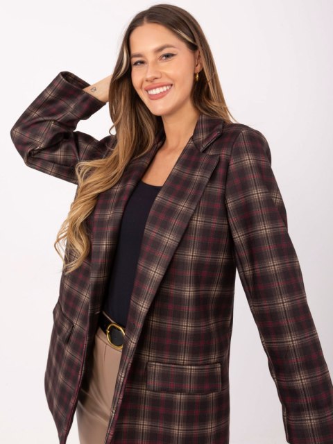 Marynarka IT-MA-21739.16P ciemny brązowy
