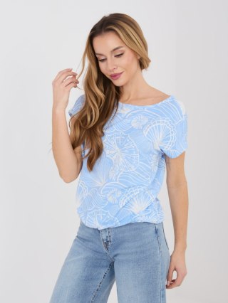 T-shirt D12110M02646F jasny niebieski L