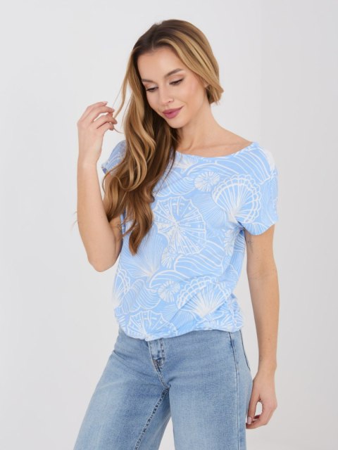 T-shirt D12110M02646F jasny niebieski L