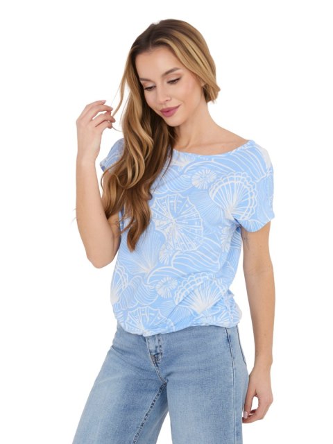T-shirt D12110M02646F jasny niebieski L