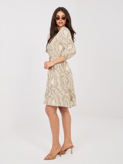 Sukienka D74516M30485A ciemny bezowy S