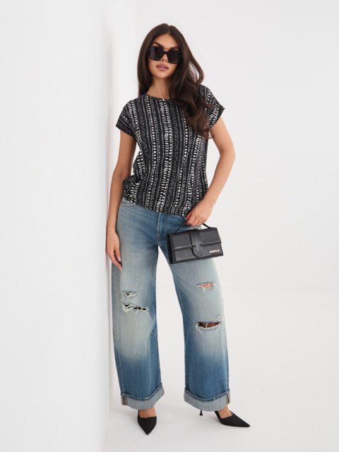 T-shirt D12110M02646F czarny L
