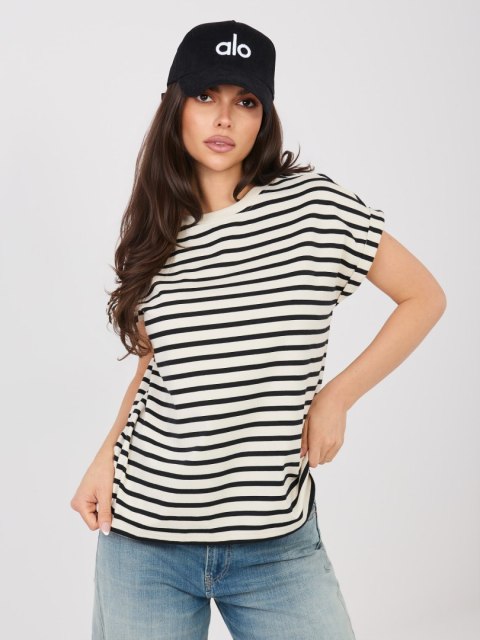 T-shirt D12127M02858A jasny beżowy L