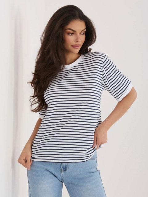 T-shirt IT-TS-20881.85 biało-granatowy