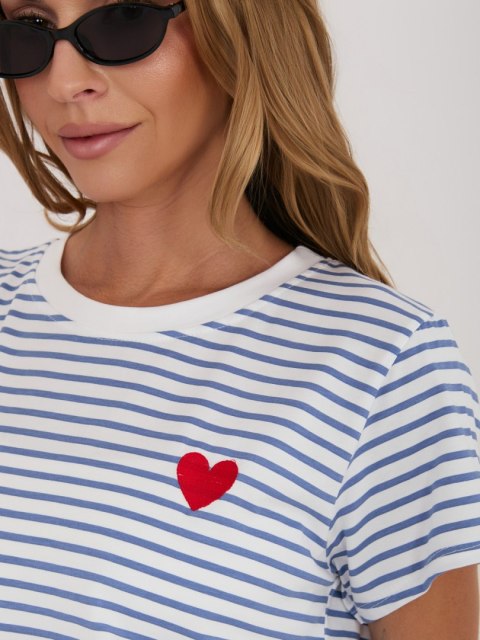 T-shirt IT-TS-22397.89 biało-niebieski