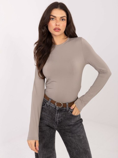 Bluzka D12099M02788A ciemny bezowy XL