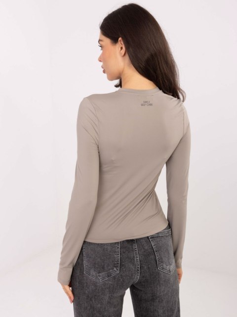 Bluzka D12099M02788A ciemny bezowy L