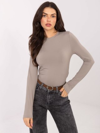 Bluzka D12099M02788A ciemny bezowy M