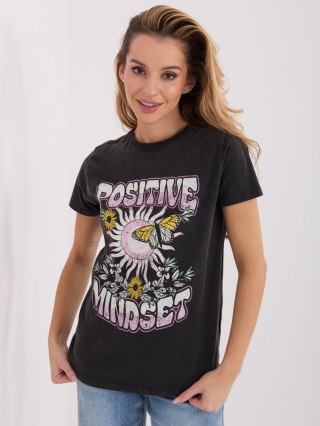 T-shirt D12048M02556K grafitowy M