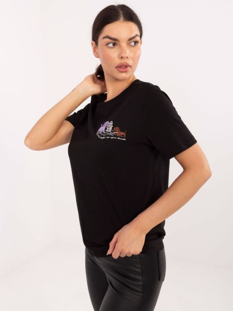 T-shirt D12022M02844A czarny XL