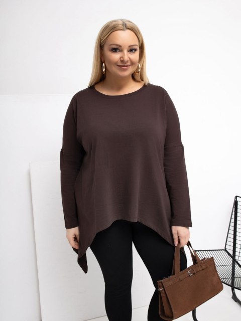 Bluzka RV-BZ-5031.06X ciemny brązowy one size XL/2XL