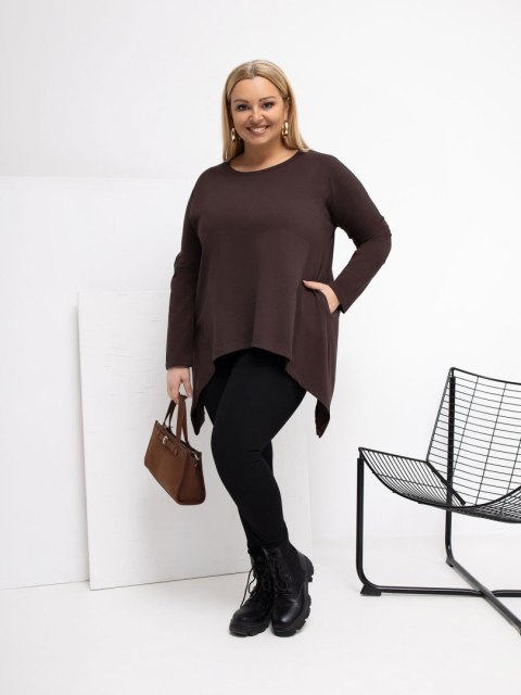 Bluzka RV-BZ-5031.06X ciemny brązowy one size XL/2XL