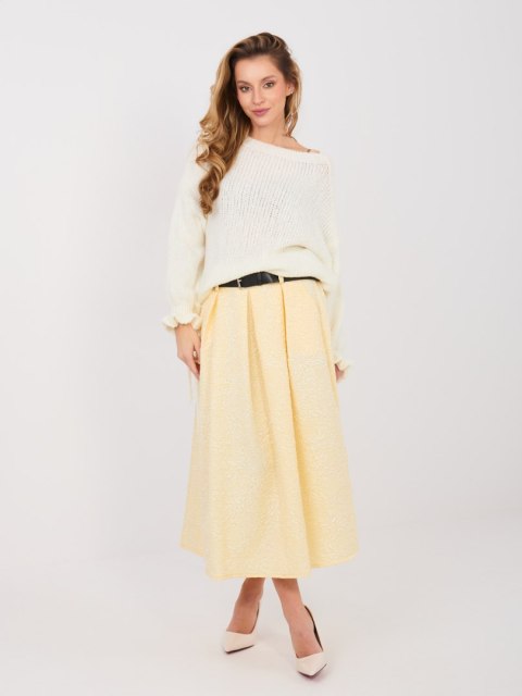 Spódnica IT-SD-18760.69 jasny żółty