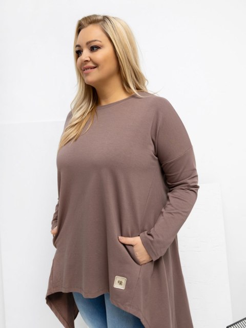 Tunika RV-TU-5042.09X jasny brązowy one size XL/2XL