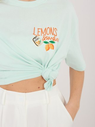 T-shirt D12022AJ02645AD mietowy S