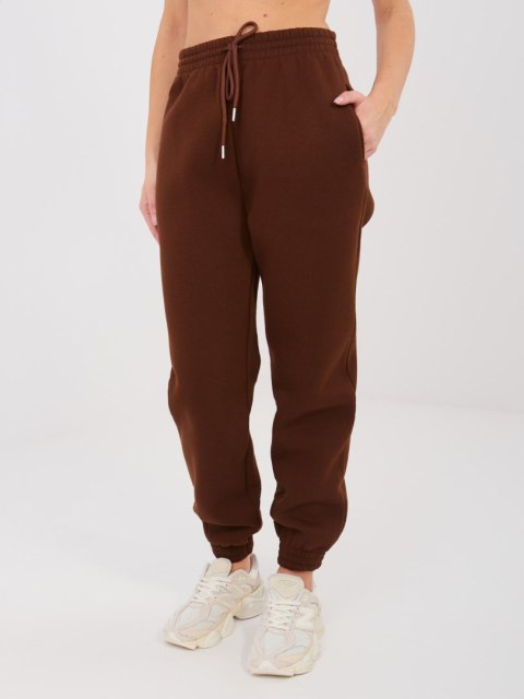 Spodnie dresowe CLM-DR-1107.98 ciemny brązowy XL