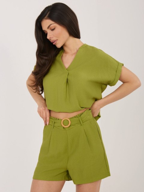 Szorty D60103M62612KA3 oliwkowy L