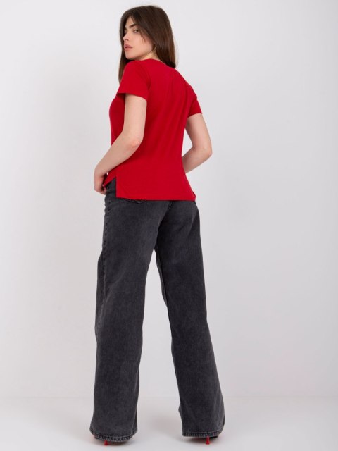 T-shirt TW-TS-1002.28X ciemny czerwony M