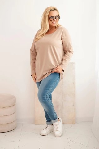 Bluzka damska Plus Size z dekoltem w łódkę fango