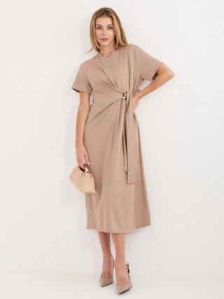 Sukienka MI-SK-A5449.92 ciemny bezowy