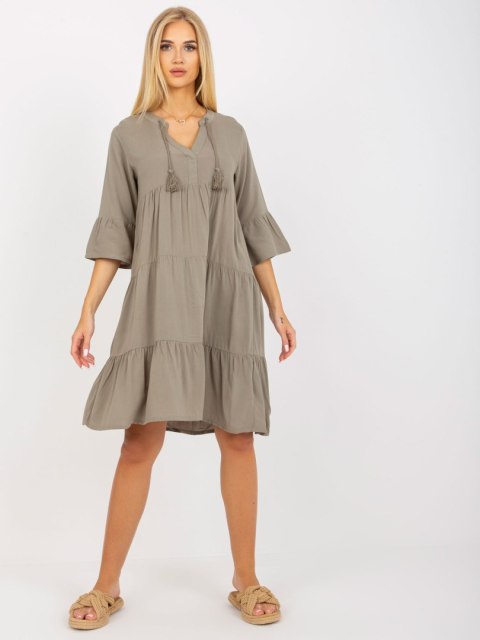Sukienka D73761M30214A5EN khaki XS