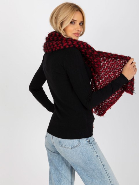 Szalik AT-SZ-3710.88 czarno-czerwony