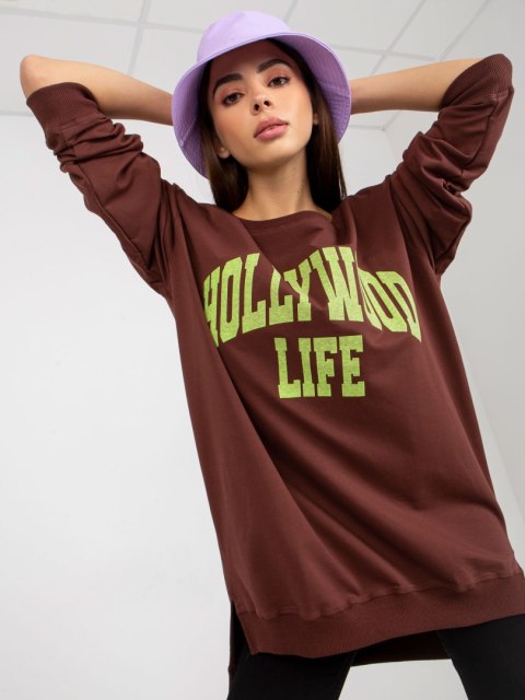 Bluza VI-BL-3102.01P ciemny brązowy