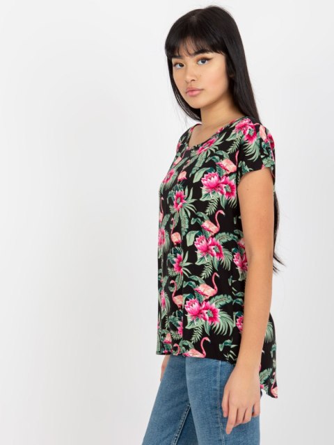 Bluzka D73771R10978P czarno-zielony M