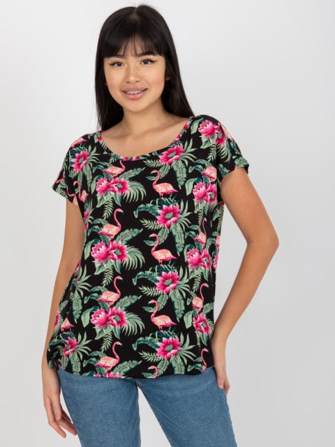 Bluzka D73771R10978P czarno-zielony S