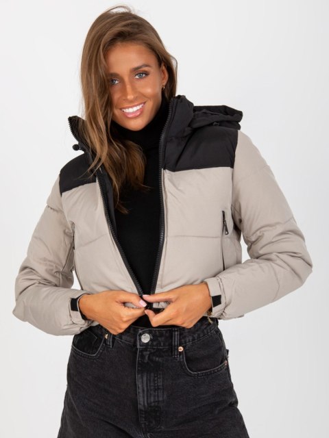 Kurtka NM-KR-D2-3825.77P czarno-beżowy 2XL