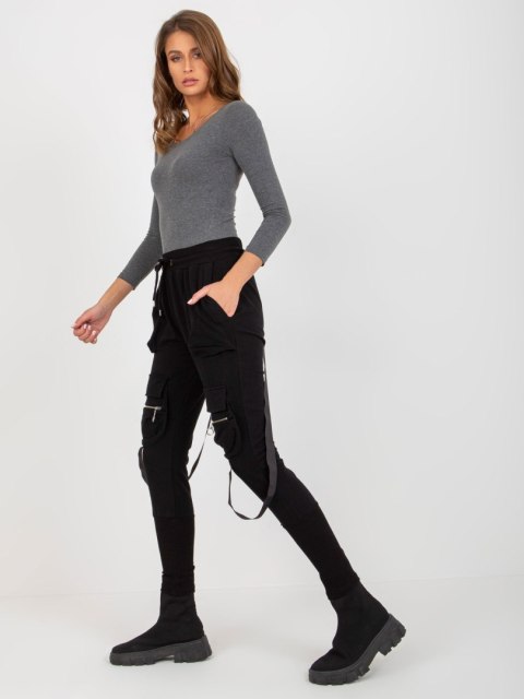 Spodnie dresowe EM-DR-ES-21-595.23 czarny S