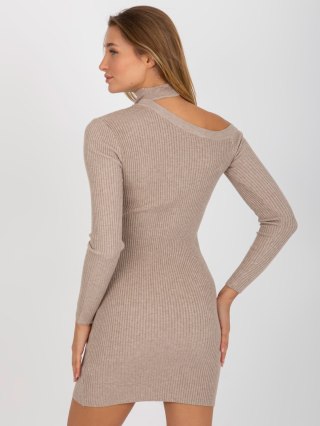 Sukienka NM-SK-NG-2315.19P ciemny bezowy L/XL