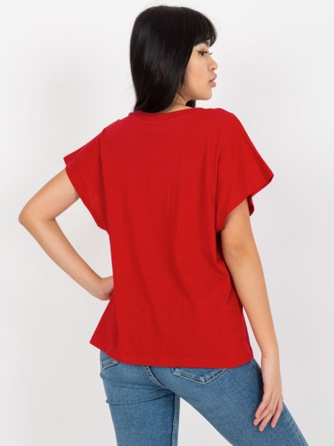 T-shirt TW-TS-2005.43 ciemny czerwony S