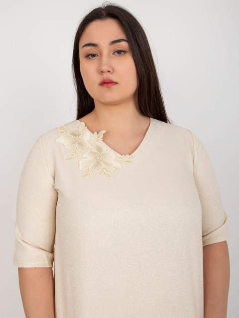 Bluzka LK-BZ-506692.32 beżowy 44