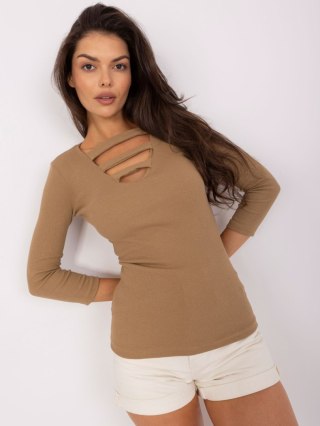 Bluzka EM-BZ-HS-21-520.49P ciemny bezowy S/M