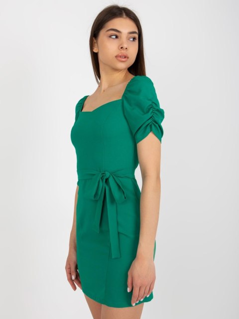 Sukienka LK-SK-508684.21X ciemny zielony 38