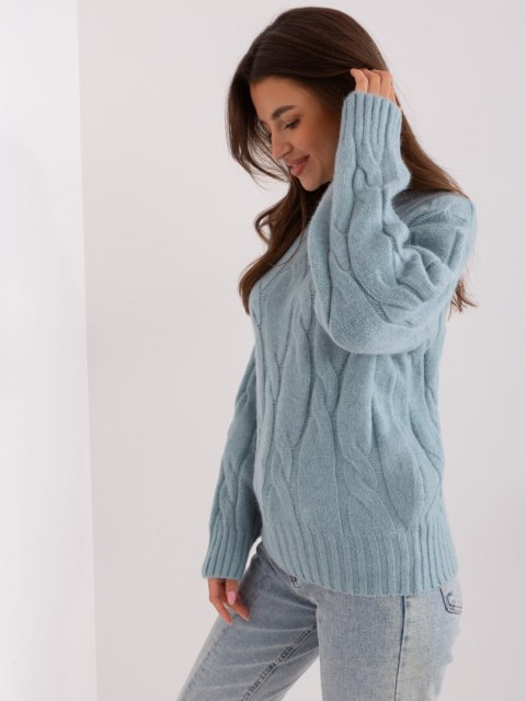 Sweter AT-SW-0146.10P ciemny miętowy
