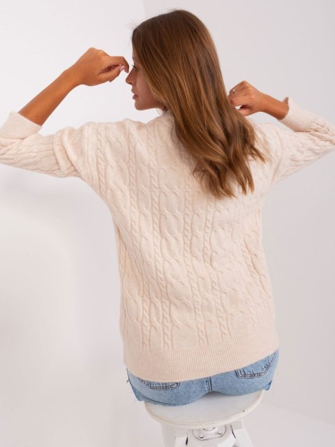 Sweter AT-SW-2335-1.68P jasny beżowy