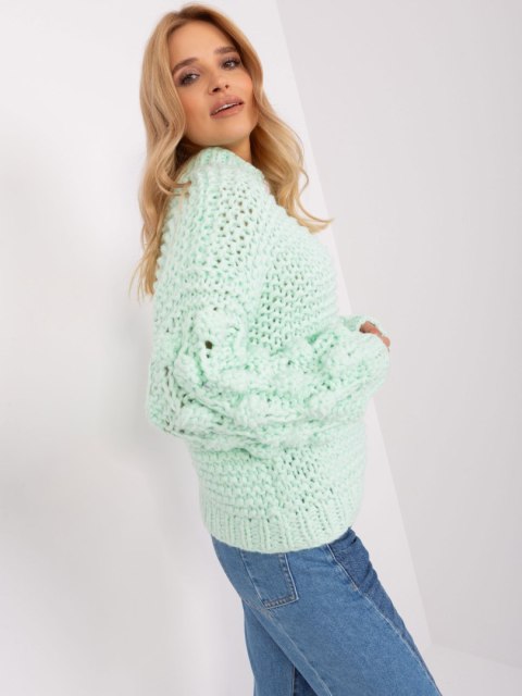 Sweter AT-SW-2382.97P mietowy
