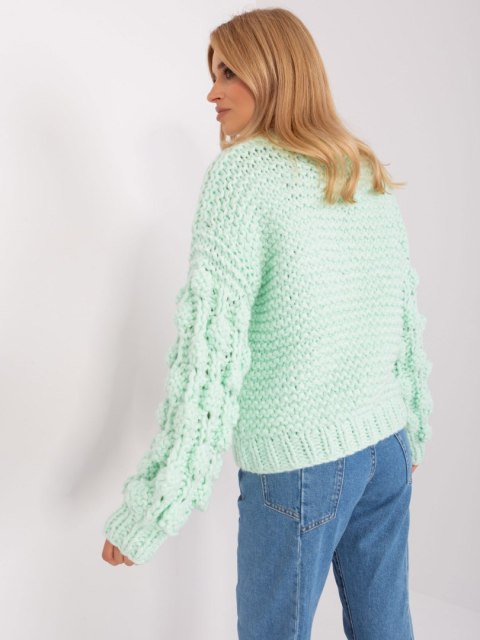 Sweter AT-SW-2382.97P mietowy