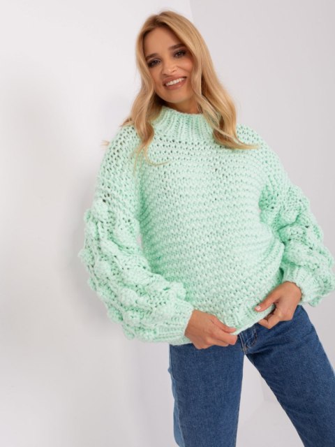 Sweter AT-SW-2382.97P mietowy